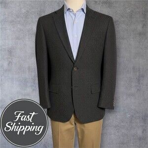 J.CREW Thompson Mens 42R Brown Tweed Wool Blazer Sport Coat 2-Button Jacket